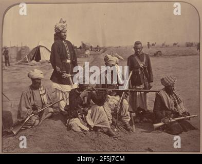 Campo di scena Jellalabad. John Burke (irlandese, circa 1843 - 1900) Foto Stock