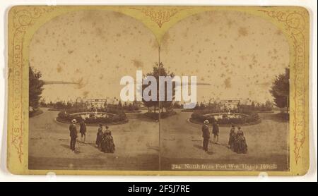 A nord da Fort Wm. Henry Hotel... S.R. Stoddard (americano, 1843 o 1844 - 1917) Foto Stock