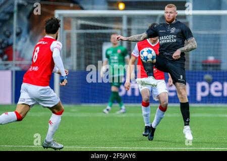 MAASTRICHT, PAESI BASSI - MARZO 26: Thomas Verheydt di Almere City FC durante la partita olandese di Keukenkampioendivisie tra MVV Maastricht e Almere C. Foto Stock