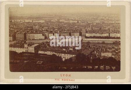 Lione. Vue Generale. Le Comte (francese, attivo Rouen, Francia 1860) Foto Stock