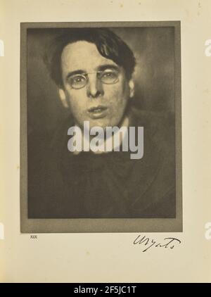 William Butler Yeats. Alvin Langdon Coburn (Regno Unito, nato Stati Uniti, 1882 - 1966) Foto Stock