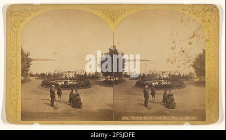 A nord da Fort Wm. Henry Hotel... S.R. Stoddard (americano, 1843 o 1844 - 1917) Foto Stock