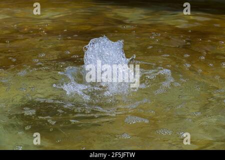 Brunnen Arcade im öffentlichen Wasserparadies nel Baden-Baden Foto Stock