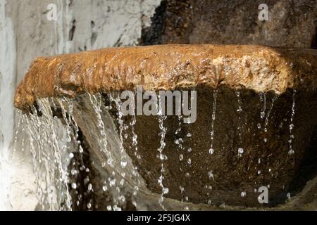 Brunnen Arcade im öffentlichen Wasserparadies nel Baden-Baden Foto Stock