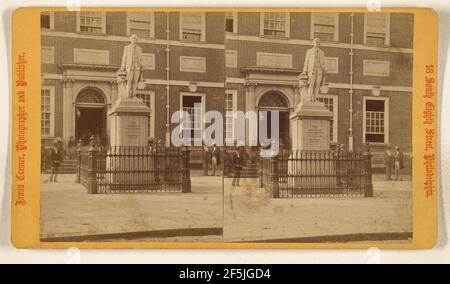 Statua di George Washington, Philadelphia, Pennsylvania. James Cremer (British, 1821 - 1893) Foto Stock