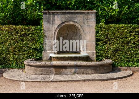 Brunnen Arcade im öffentlichen Wasserparadies nel Baden-Baden Foto Stock