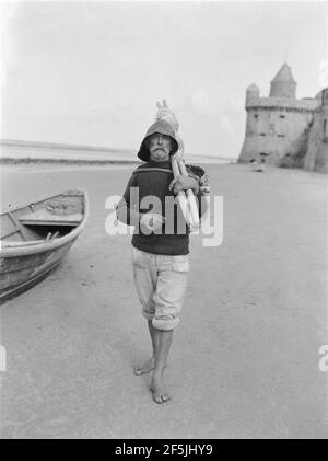 Pêcheur du Mont-Saint-Michel, Georges-Louis Arlaud. Foto Stock