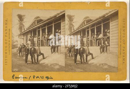 Panama. Pacific Mail Steamship Office. Eadweard J. Muybridge (americano, nato Inghilterra, 1830 - 1904) Foto Stock