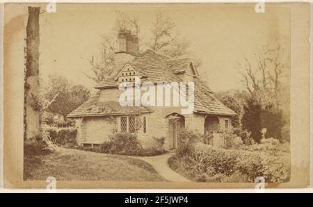 Residenza di Thomas Roberts a WodenetThe Fish Kill su Hudson N.Y. vista esterna di Rose Cottage, Blaise Hamlet. Produttore sconosciuto, americano Foto Stock