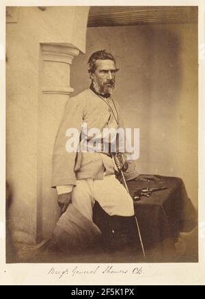 Brigadier docce generali CB. Felice Beato (italiano, nato Italia, 1832 - 1909) Foto Stock