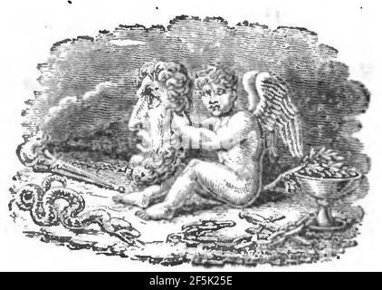 Raccolta di poesie in dialetto veneziano 1845 (pagina 440 raccolto). Foto Stock