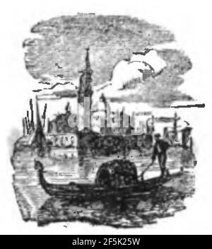 Raccolta di poesie in dialetto veneziano 1845 (pagina 10 raccolto). Foto Stock