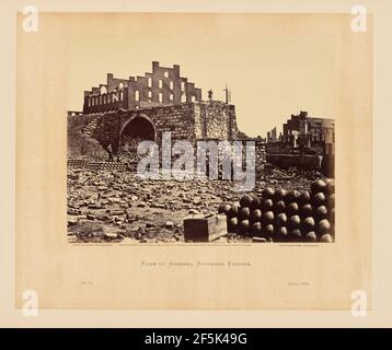 Rovine di Arsenal, Richmond, Virginia. Alexander Gardner (americano, nato Scozia, 1821 - 1882) Foto Stock