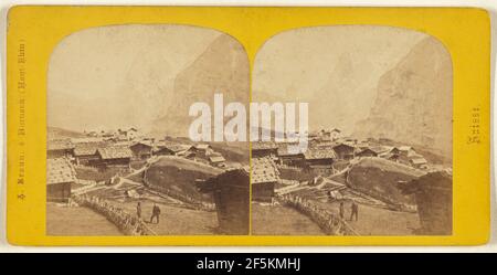Murren et le Mont Eiger. Adolphe Braun (Francese, 1812 - 1877) Foto Stock