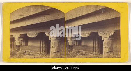 Grotta n° 24. Ingresso. Adjanta. Sconosciuto Foto Stock