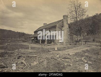 La John Ross House, Ringold, Georgia. George N. Barnard (americano, 1819 - 1902) Foto Stock