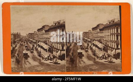 Canal str. Da Campan Place. Grand Rapids.. Schuyler C. Baldwin (americano, 1822 - 1900) Foto Stock