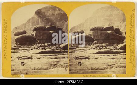 Arenaria intemperie, Kanab Wash.. William H. Bell (americano, 1830 - 1910) Foto Stock