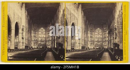 Coventry - Chiesa di San Michele, interno, guardando est. Warwickshire, Inghilterra. Francis Bedford (inglese, 1815/1816 - 1894) Foto Stock