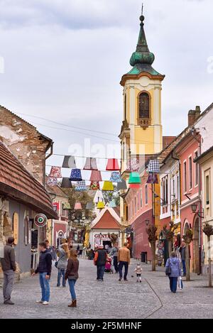 Chiesa cittadina di Szentendre, Ungheria Foto Stock