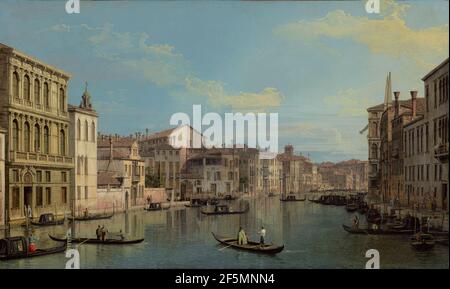 Il Canal Grande a Venezia da Palazzo Flangini a campo San Marcuola. Canaletto (canale Giovanni Antonio) (1697 - 1768) Foto Stock