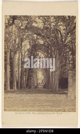Guy's Cliff - The Avenue from the Road.. Francis Bedford (inglese, 1815/1816 - 1894) Foto Stock