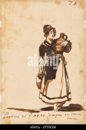 È un peccato che non abbiate altro da fare!. Francisco José de Goya y Lucientes (Francisco de Goya) (Spagnolo, 1746 - 1828) Foto Stock