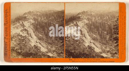 Emigrant Gap Ridge, 84 km circa, Old Man Mountain, Castle Peak in lontananza. Alfred A. Hart (americano, 1816 - 1908) Foto Stock