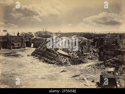 Vista interna di Fort Sumpter. George N. Barnard (americano, 1819 - 1902) Foto Stock