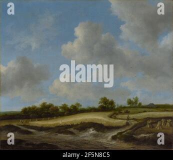 Paesaggio con un campo di Wheatfield. Jacob van Ruisdael (olandese, 1628/1629 - 1682) Foto Stock