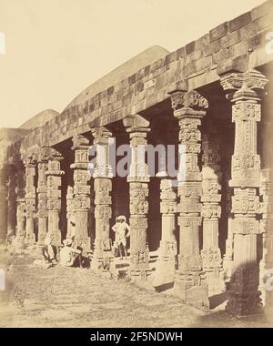 Vista del Forte di Tughlaqabad. Charles Moravia (inglese, circa 1821 - 1859) Foto Stock