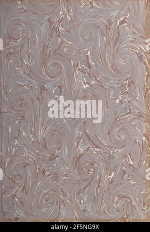 Flyleaf di carta. Sconosciuto Foto Stock