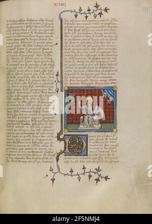 San Luca. Master of Jean de Mandeville (francese, attivo 1350 - 1370) Foto Stock