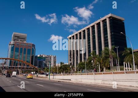 RIO DE JANEIRO, BRASILE - 20 AGOSTO 2015: Edificio del Municipio di Rio de Janeiro. Si trova vicino al centro principale della città. Foto Stock