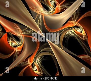 Generata da Computer grafica frattale per arte creativa,design e intrattenimento Foto Stock