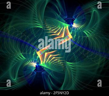 Generata da Computer grafica frattale per arte creativa,design e intrattenimento Foto Stock