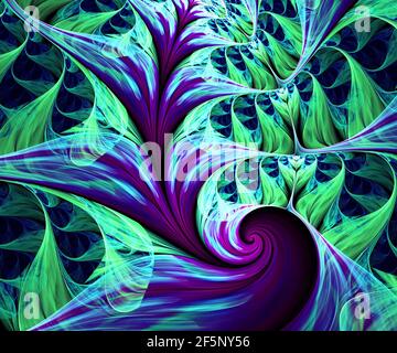 Generata da Computer grafica frattale per arte creativa,design e intrattenimento Foto Stock