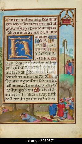 Confina con Mosè e il serpente brasiliano. Simon BENING (fiammingo, 1483 - 1561 circa) Foto Stock