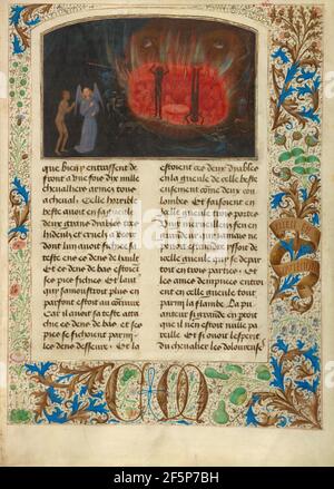 La bestia Acheron. Simon Marmion (fiammingo, attivo dal 1450 al 1489) Foto Stock