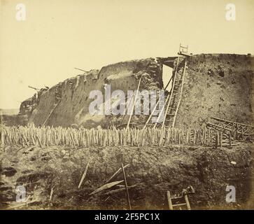 Angolo di North Fort a cui i francesi entrarono. Foto Stock