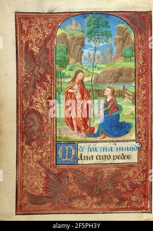 Noli me tangere. Lieven van Lathem (Fiammingo, 1430 - 1493 circa) Foto Stock
