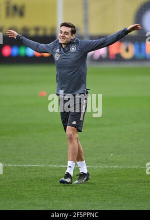 Florian Neuhaus. GES/Fussball/DFB-final training Bucarest, la squadra, 27.03.2021 Calcio: Allenamento, pratica nazionale tedesca, Bucarest, Romania, 27 marzo 2021 | utilizzo in tutto il mondo Foto Stock