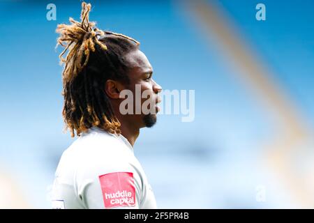 Coventry, West Midlands, Regno Unito. 27 marzo 2021; Ricoh Arena, Coventry, West Midlands, Inghilterra; Inglese Premiership Rugby, Wasps contro gli squali di vendita; Marland Yarde degli squali di vendita Credit: Action Plus Sports Images/Alamy Live News Foto Stock