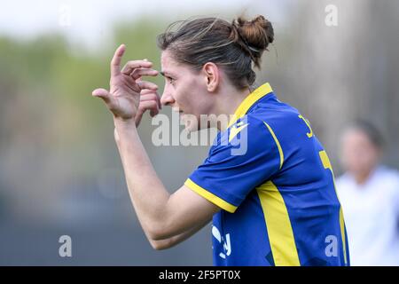 Martina Zanoli (Fiorentina Femminile) portrait during Hellas Verona Women  vs ACF Fiorentina femminile, Italian fo - Photo .LiveMedia/Ettore Griffoni  Stock Photo - Alamy