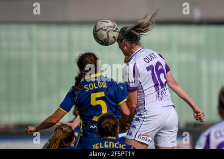 Martina Zanoli (Fiorentina Femminile) portrait during Hellas Verona Women  vs ACF Fiorentina femminile, Italian fo - Photo .LiveMedia/Ettore Griffoni  Stock Photo - Alamy