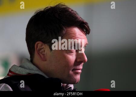 Il manager lussemburghese Luc Holtz viene intervistato in vista della partita di qualificazione della Coppa del mondo FIFA 2022 allo stadio Aviva, a Dublino, Irlanda. Data immagine: Sabato 27 marzo 2021. Foto Stock