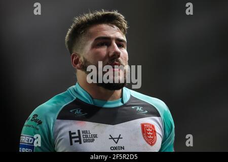 Greg Minikin (3) di Hull KR in, il 27/3/2021. (Foto di Mark Cosgrove/News Images/Sipa USA) Credit: Sipa USA/Alamy Live News Foto Stock