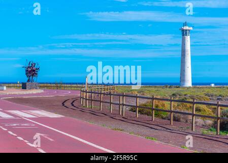 Scultura artistica a Morro Jable Promenade, Fuerteventura, isole Canarie, Spagna. Foto Stock