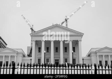 L'edificio della capitale dello stato a Richmond, Virginia, Stati Uniti Foto Stock