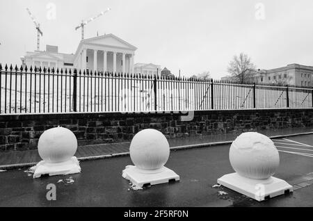 L'edificio della capitale dello stato a Richmond, Virginia, Stati Uniti Foto Stock